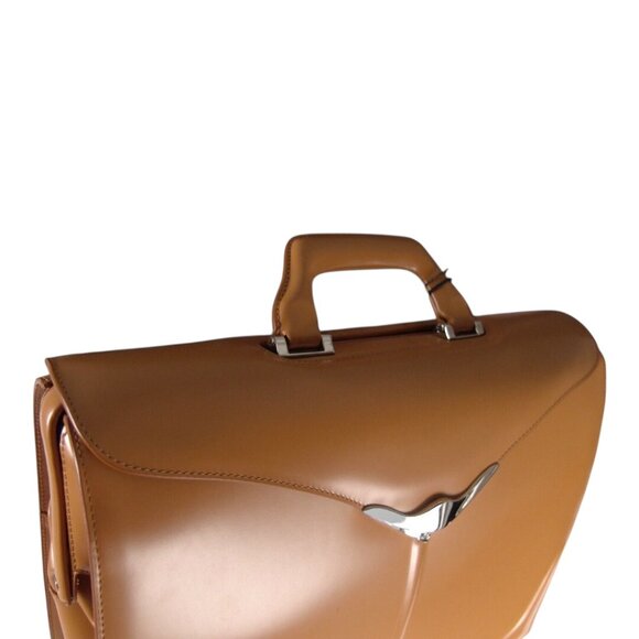 Samsonite Black Label Bayamo Doctor's Bag Briefcase Butterscotch - Picture 6 of 10